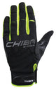 CHIBA Via Ferrata Absolut - Klettersteig- & Radhandschuhe, M, schwarz/neongelb