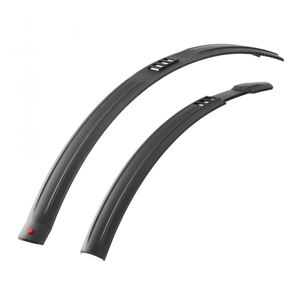 Natter 26"-29" Steckschutzblech-set: Extra Flach, Für Reifen Bis Ca 60 Mm Breite, Radradius 26"-29", Schnelle Montage, Geringes Gewicht