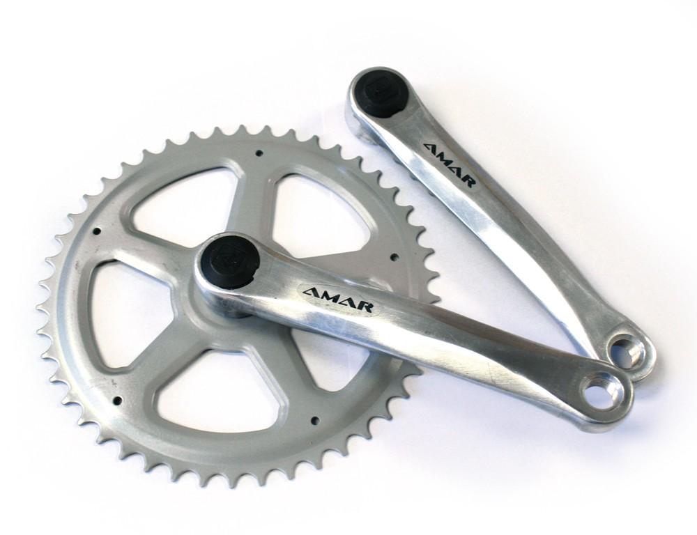 Amar Kurbelgarnitur ALU 4-KT.EINFACH 38Z. 170MM SCHW./SILBER - Kettenradgarnitur