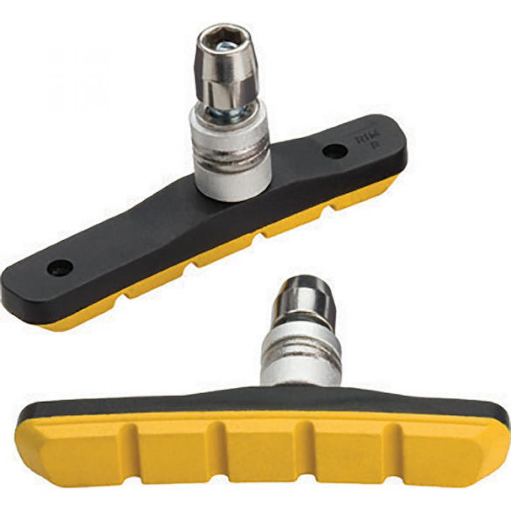 Jagwire Mountain Sport Bremsschuhe V-Brake All-Weather Gelb - Überlegene Bremsleistung