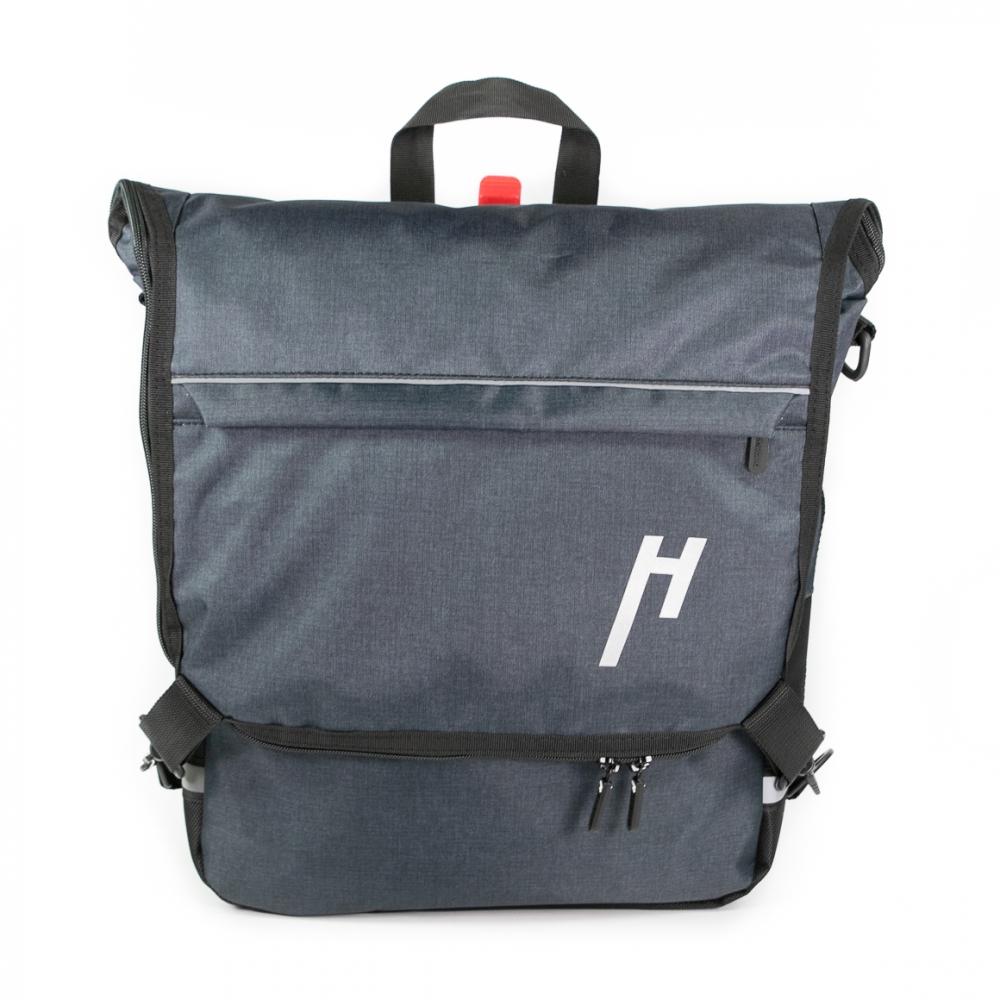 Haberland Bike-Rucksack Sporty anthrazit/reflex - vielseitiger Fahrradrucksack mit Regenschutz