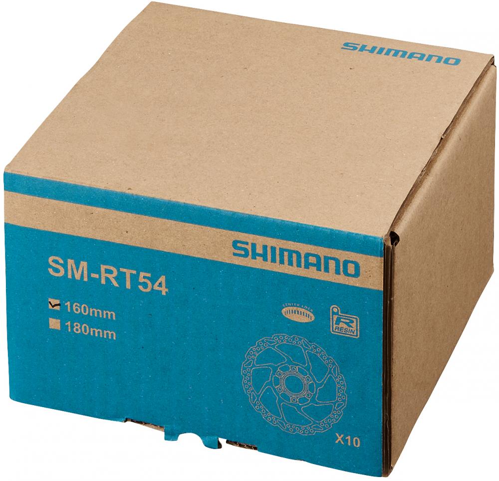 SHIMANO Bremsscheibe SM-RT54 160mm CL Werkstattpackung Nachfolger Bremsscheibe - 160mm