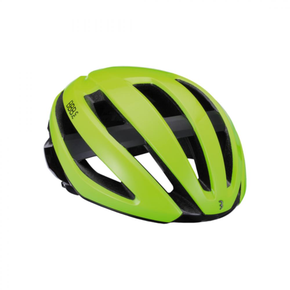 BBB Cycling Helm Maestro S neon gelb S - sicherer, bestens belüfteter Rennradhelm