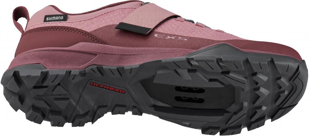 SHIMANO Fahrradschuhe EX500W Damen Touring SPD Größe 40 Damenleisten Fahrradschuhe Rot