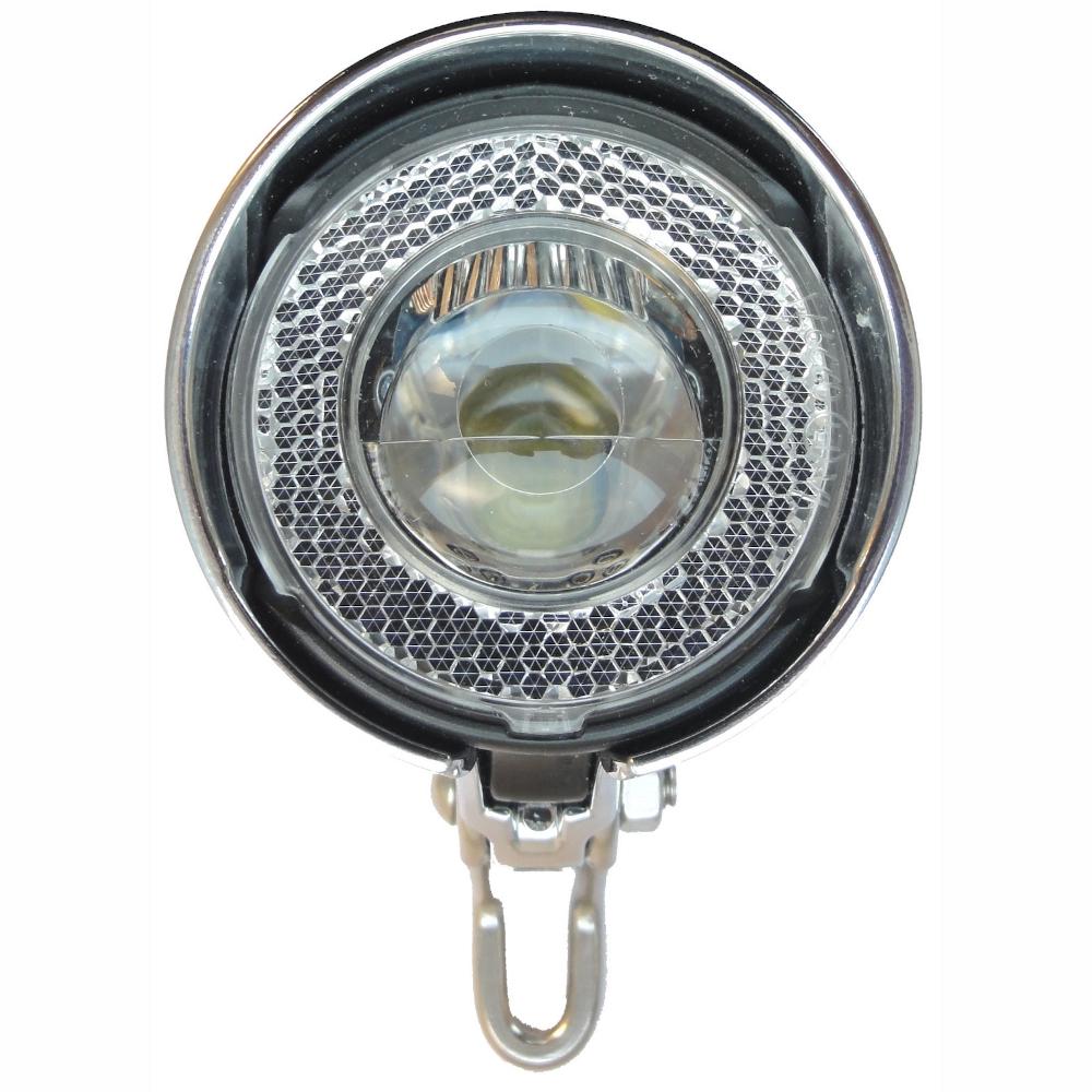 Busch + Müller Lumotec Classic N LED-Fahrradscheinwerfer, 25 Lux, verchromt, Dynamo, Rückstrahler, StVZO.