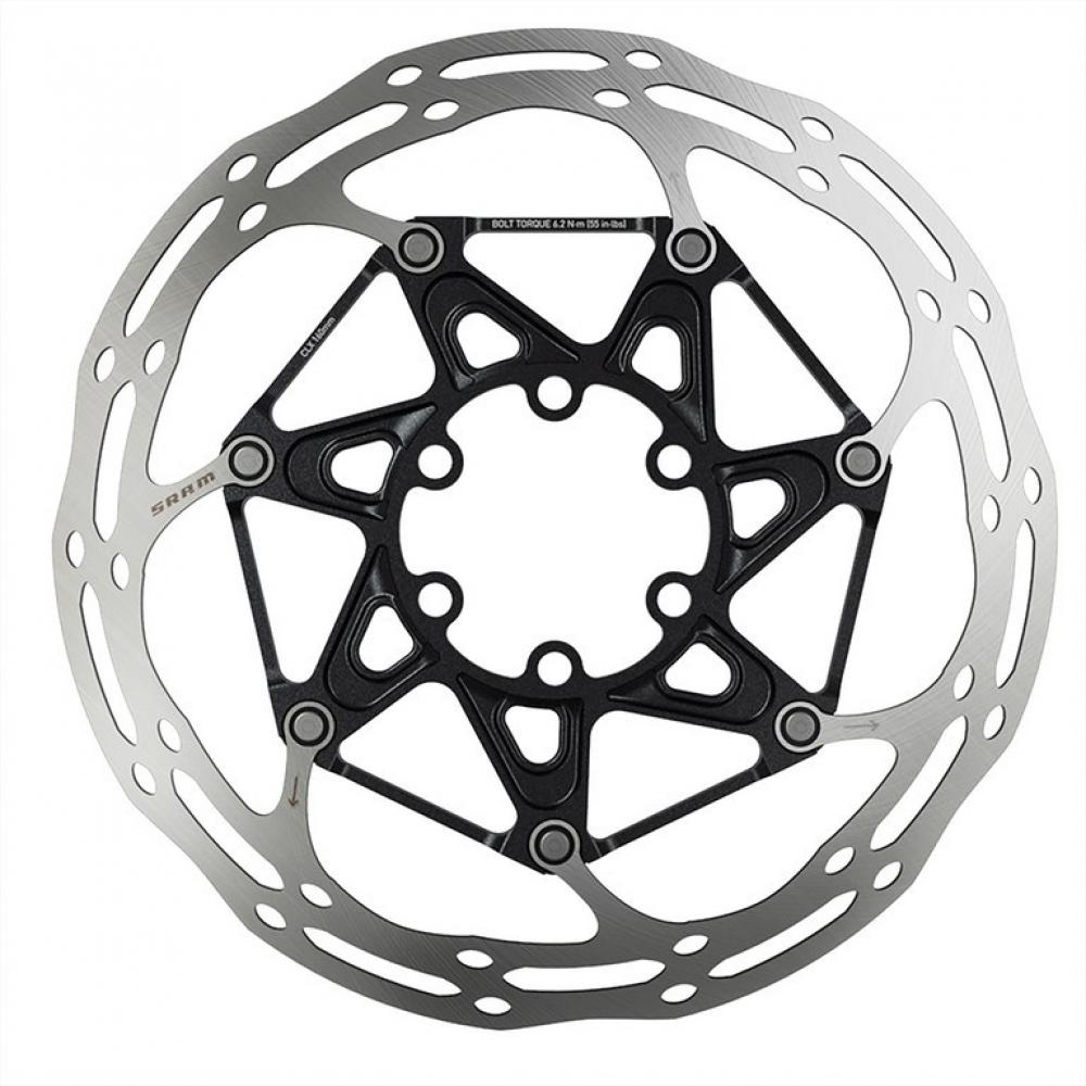 SRAM Bremsscheibe Centerline X Rounded, zweiteilig 6-Loch, titan Schrauben / 180 mm
