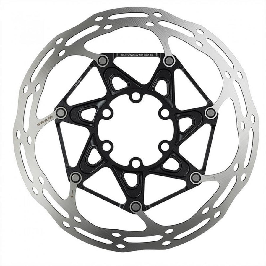 SRAM Bremsscheibe Centerline X Rounded, zweiteilig 6-Loch, titan Schrauben / 180 mm