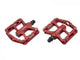 Voxom Pedal MTB Pe16 rot Aluminium anodisiert Cr-Mo Achse Gleitlager Austausch-Pins