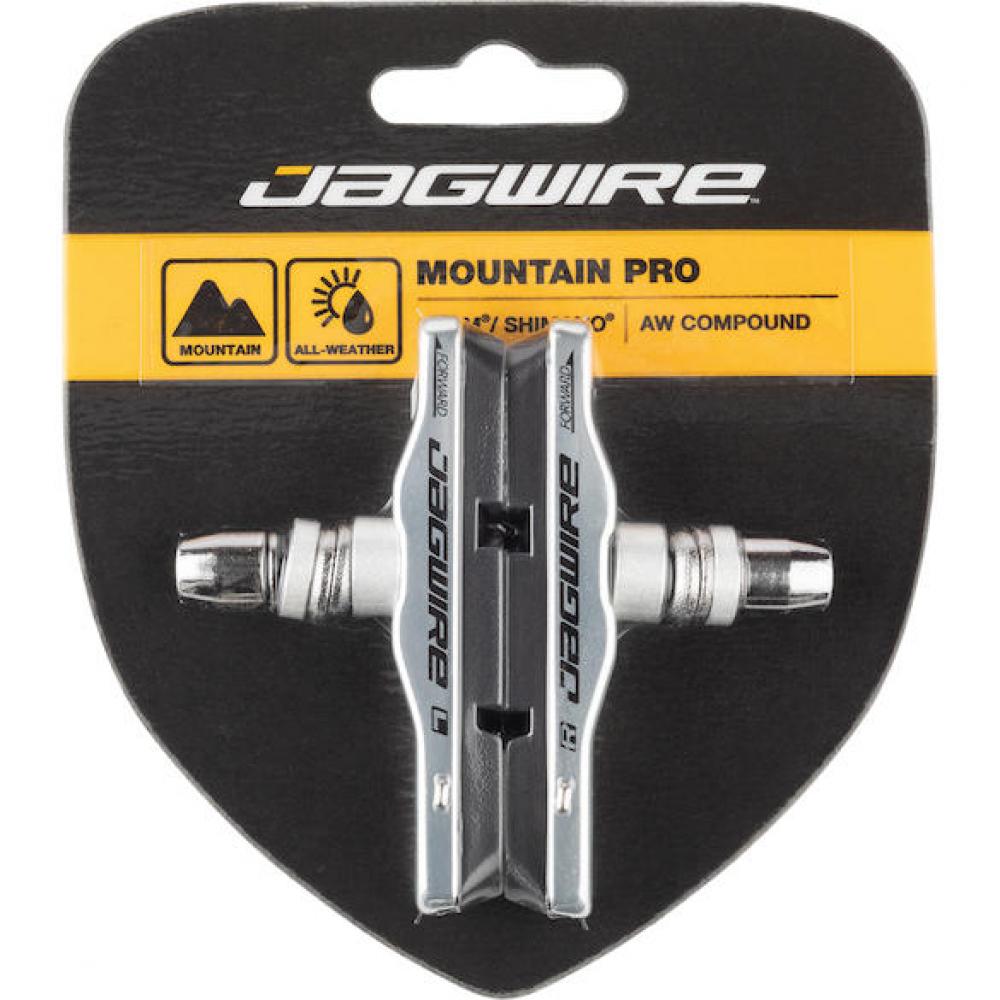 Mountain Pro Cartridge Bremsschuhe V-brake Schwarz/silber - Allwetter-bremsleistung