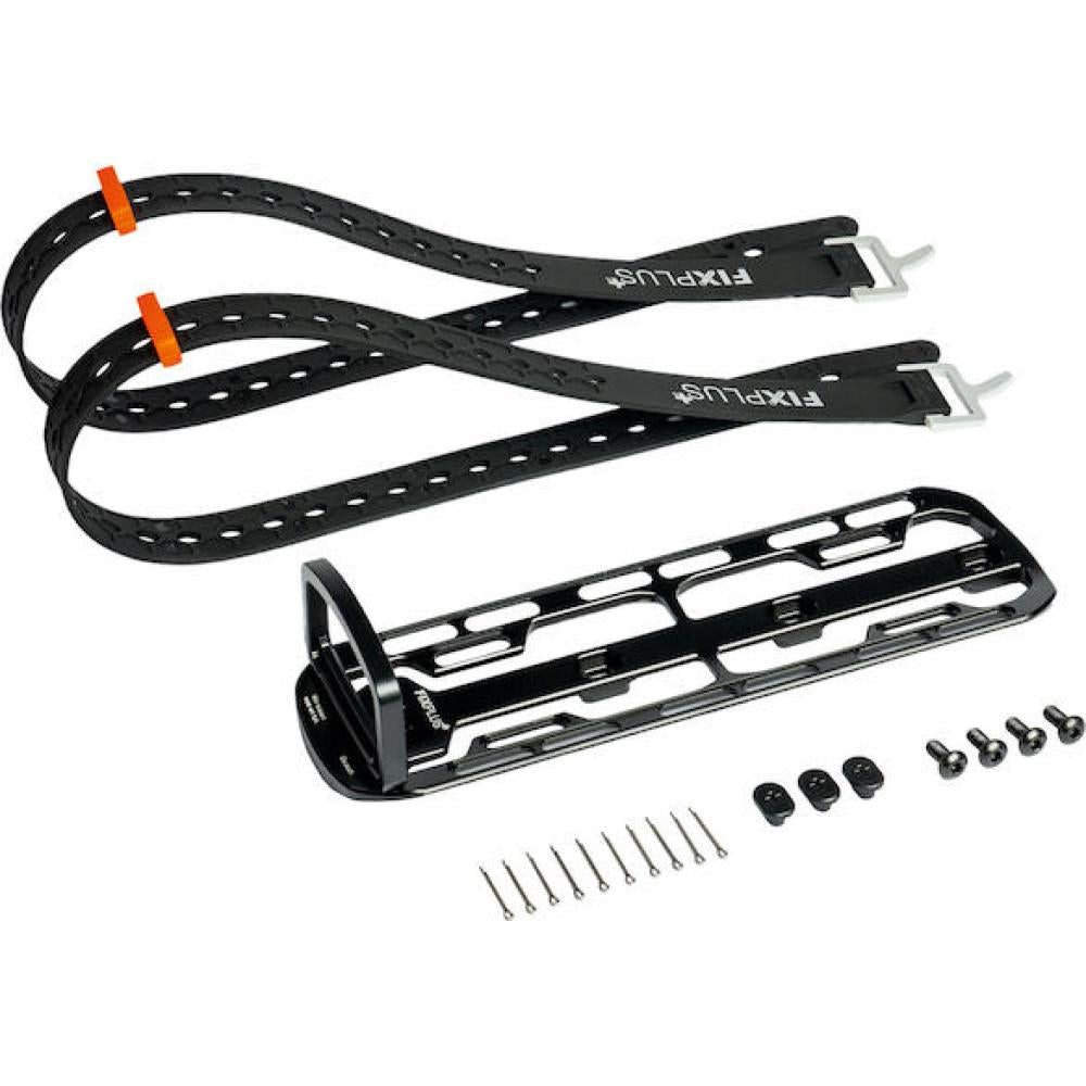 FixPlus Cargo Cage M Set M Schwarz/orange - flexibles Bikepacking-Gepäcksystem