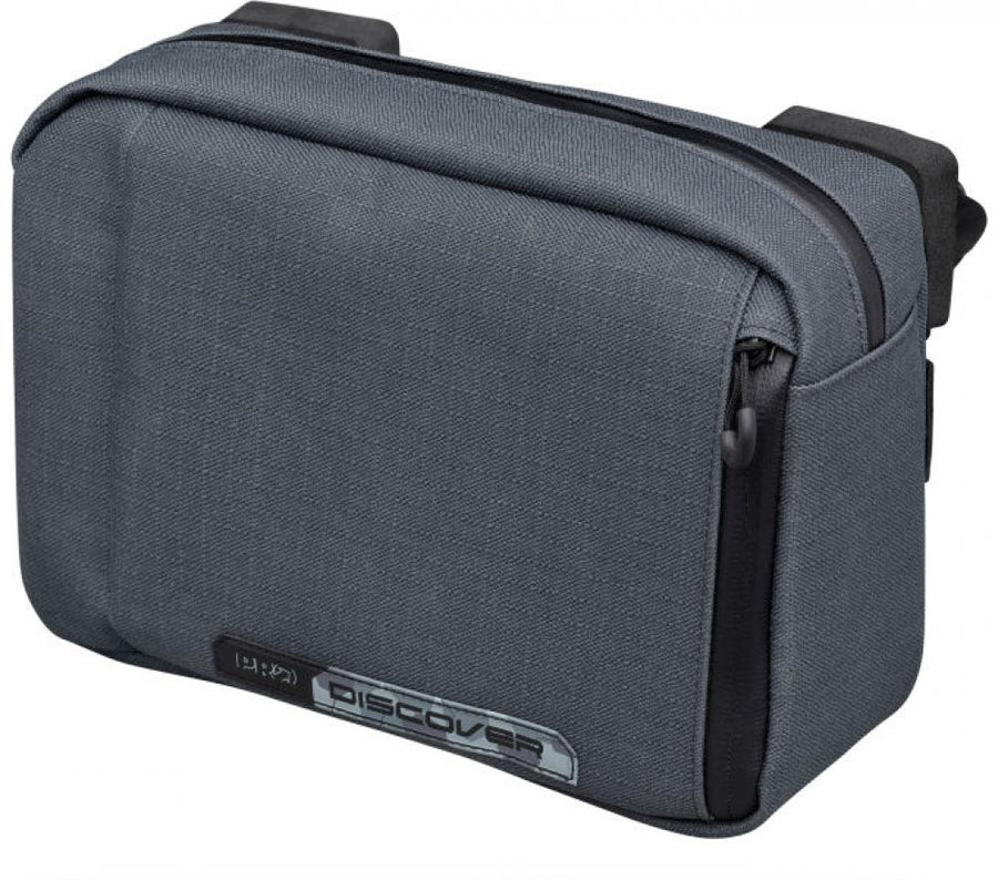 Pro Lenkertasche klein Discover wasserfest grau Größe 7x23x16 cm 2,5 ltr.