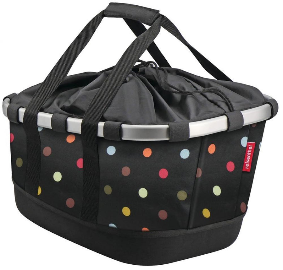 KLICKfix Fahrradkorb Bikebasket GT mit UniKlip dots 42x28x33 cm