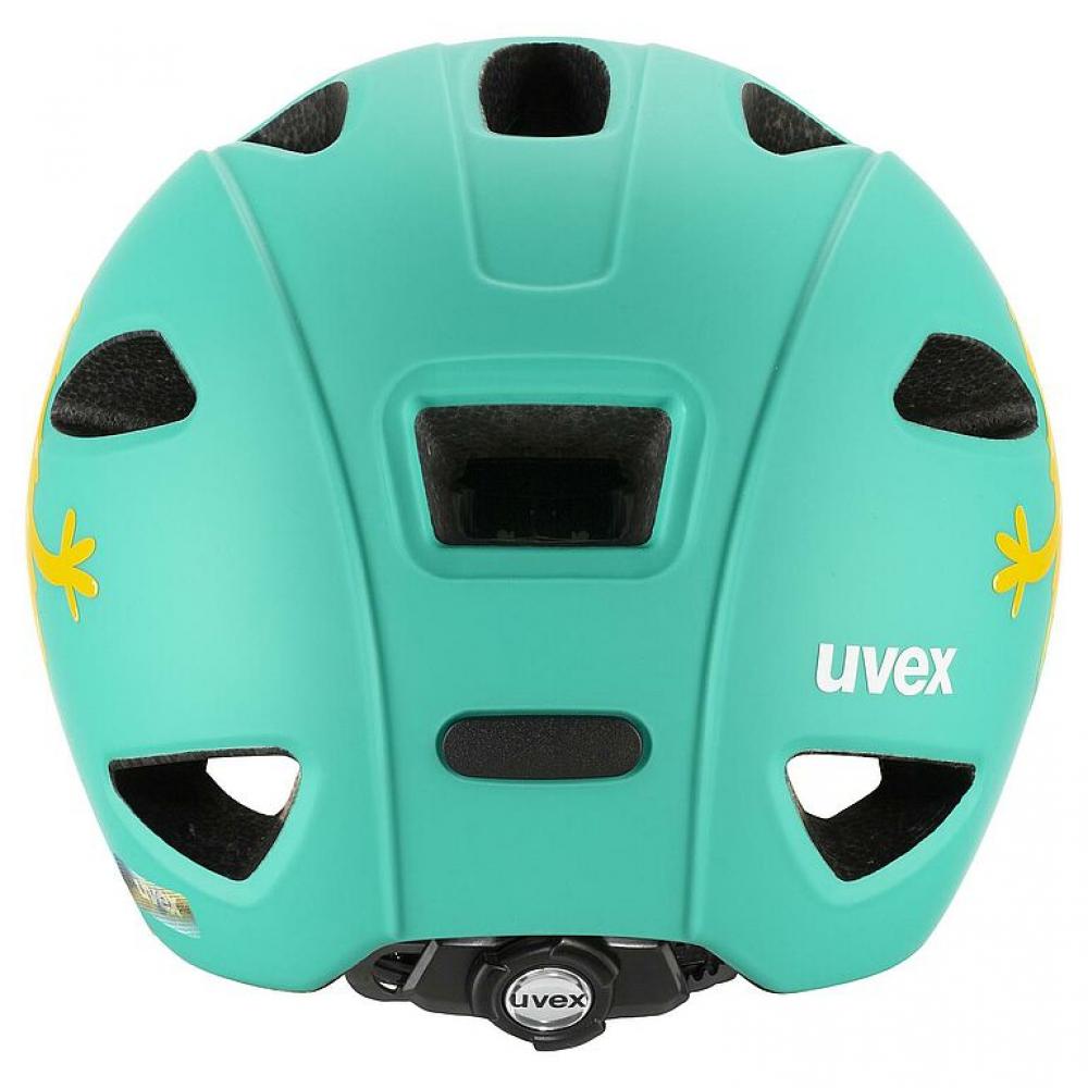 uvex OYO Style Kinder-Fahrradhelm, Monster Lagoon matt, 45-50 cm, leichter In-Mold-Helm mit uvex xTRA Shield Stirnschutz, uvex KID PROtect Hinterkopfschutz, 10 Belüftungsöffnungen, IAS Größenanpassung