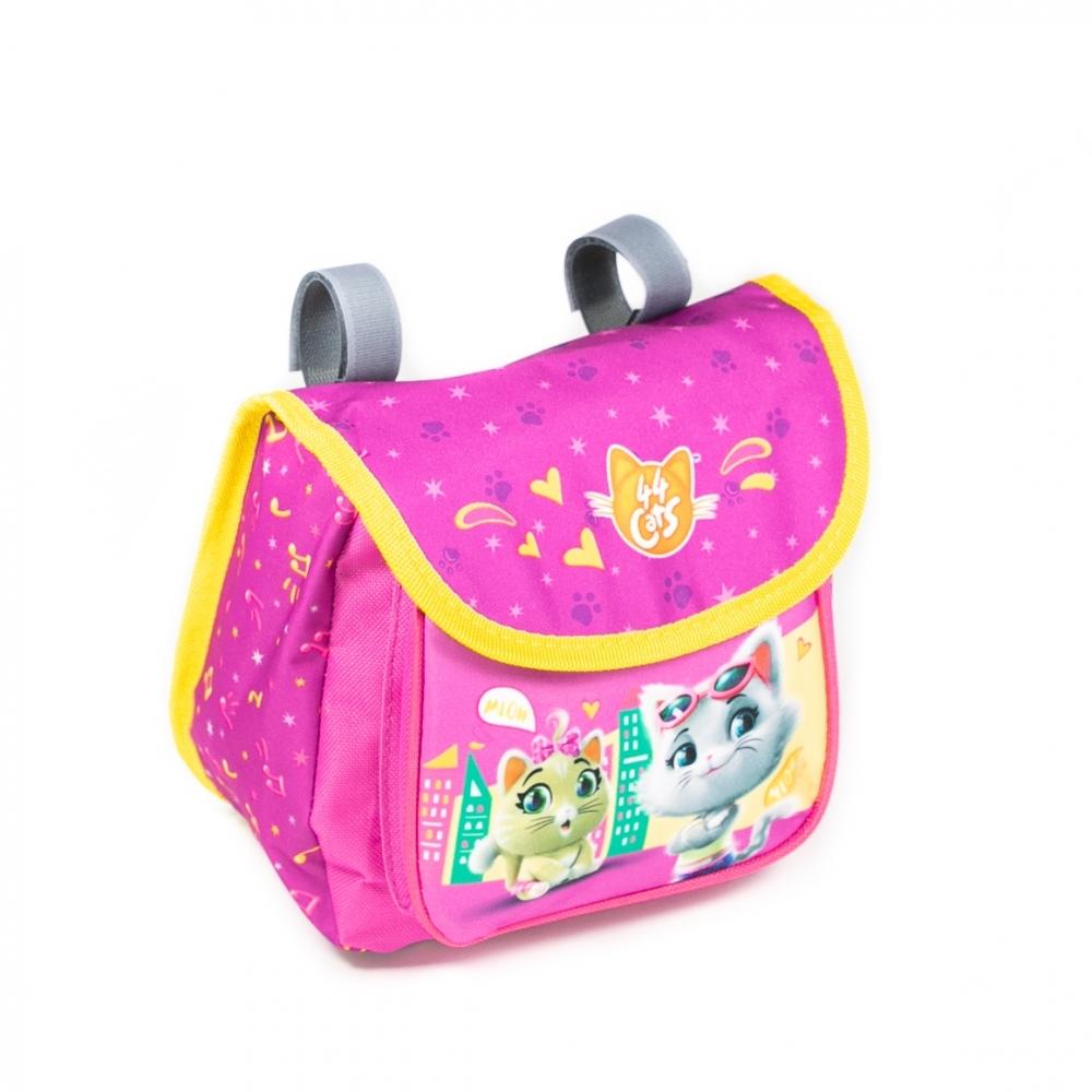 Haberland Kindertasche 44 Cats pink - praktische Fahrradtasche für Kinder
