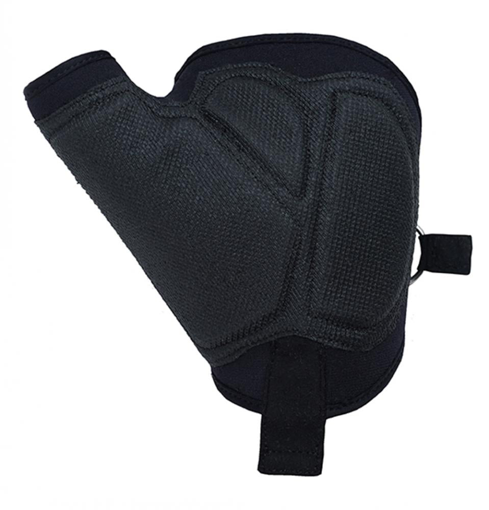 CHIBA Tetra - Rollstuhl-Handschuhe XL schwarz mit Gelpolsterung und Aramid-Besatz