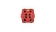 Look Trail Grip Pads 4er Pack red, rutschfeste Wechselauflagen für Look Trail Roc und Trail Fusion Pedale, langlebige Gummimischung