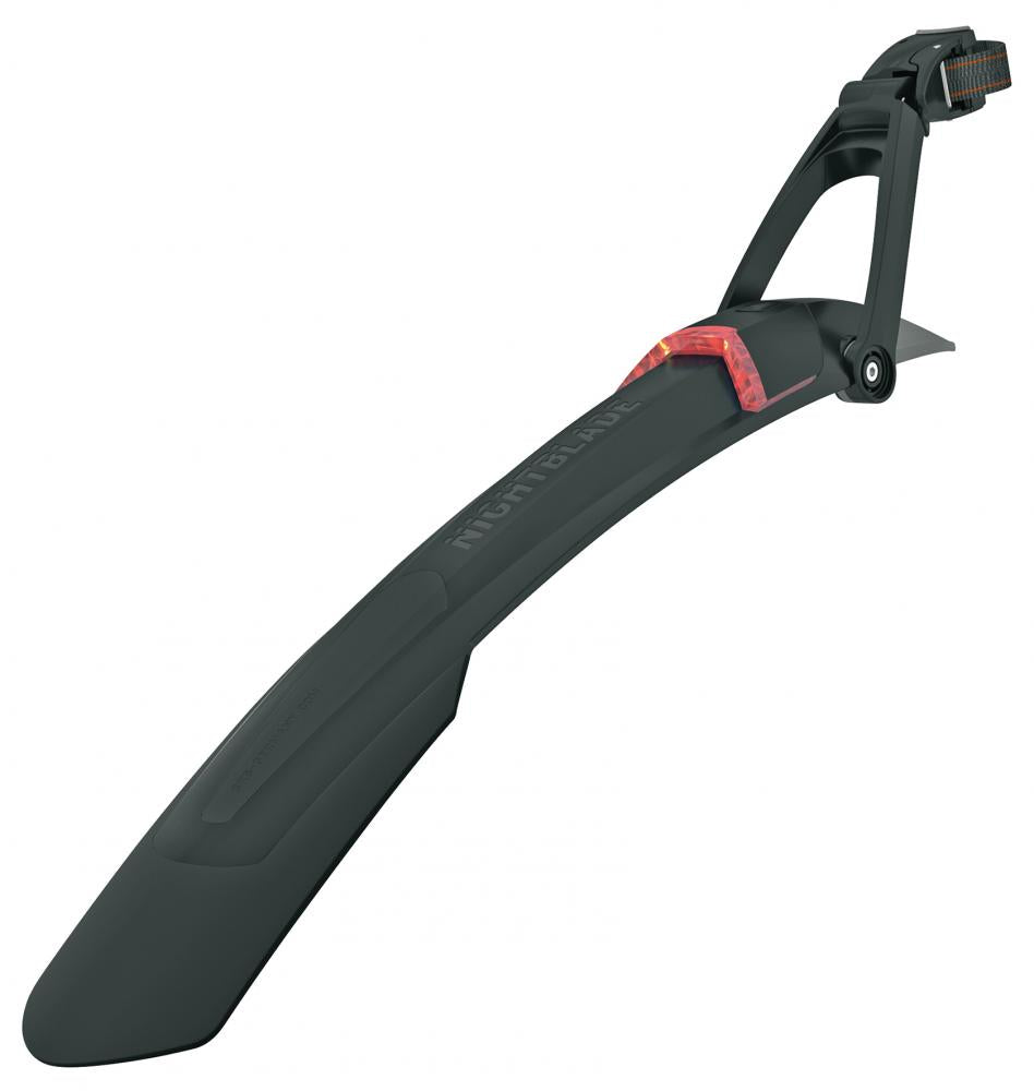 SKS Nightblade Schutzblech 29" mit integriertem USB-Rücklicht, StVZO-zugelassen, Quick-Release-Befestigung, für 27,5"+ bis 29" Reifen, schwarz