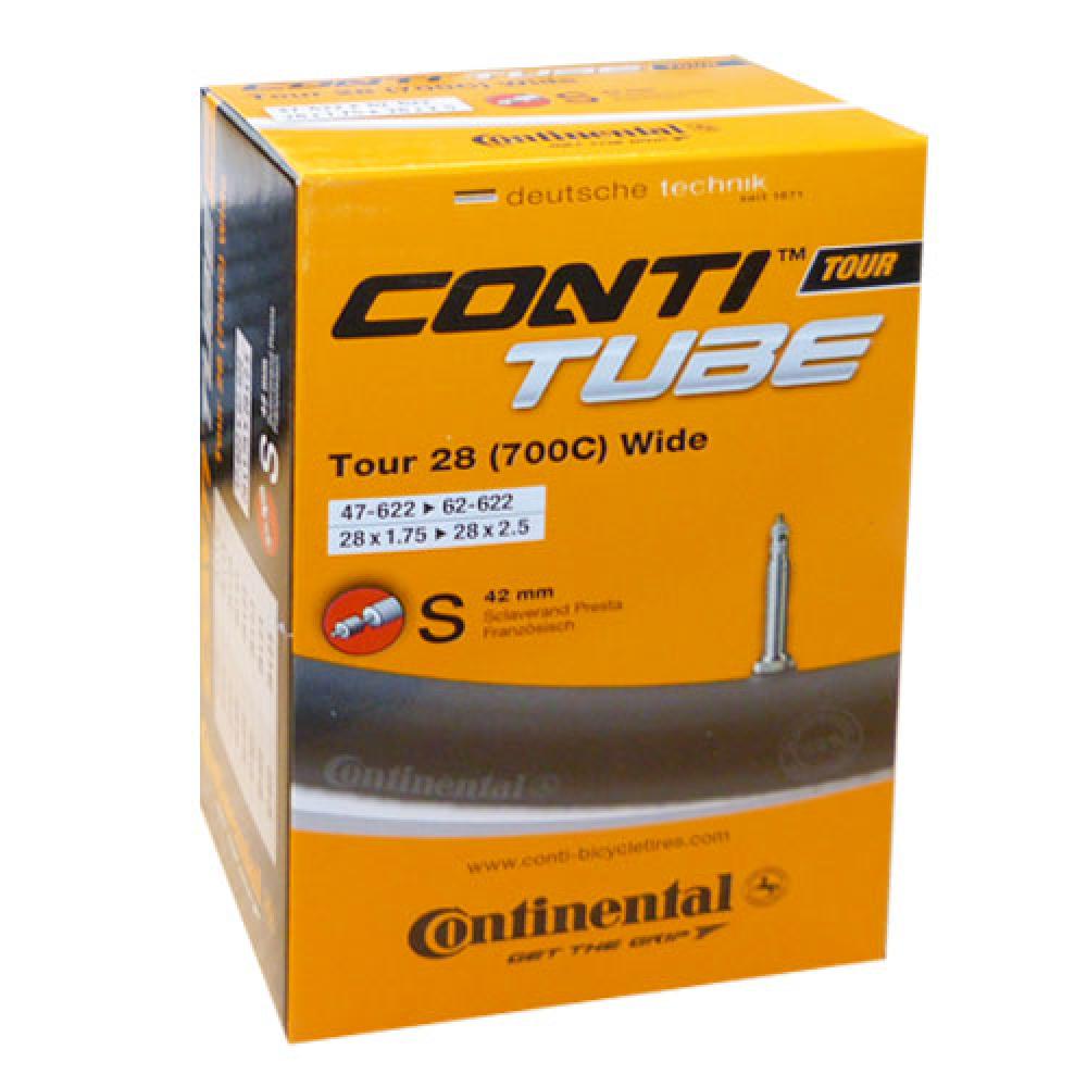 Continental Schlauch Schlauch Conti 28x1.75-2.50Z 47-62/622 TOUR 28 wide SV 42 mm