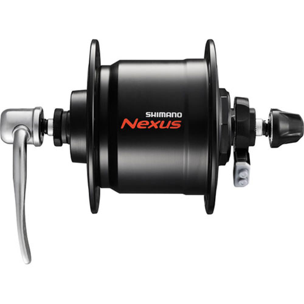 SHIMANO Nabendynamo NEXUS DH-C3000-3N Nabendynamo - 3000-3, Schwarz 32 Loch