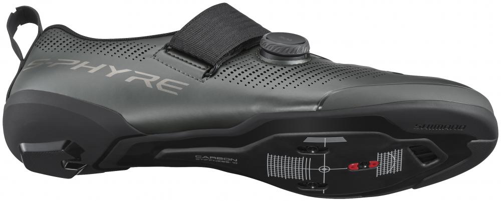 SHIMANO Fahrradschuhe TR903 Herren/Damen Road SPD-SL Fahrradschuhe Größe 48 Grau