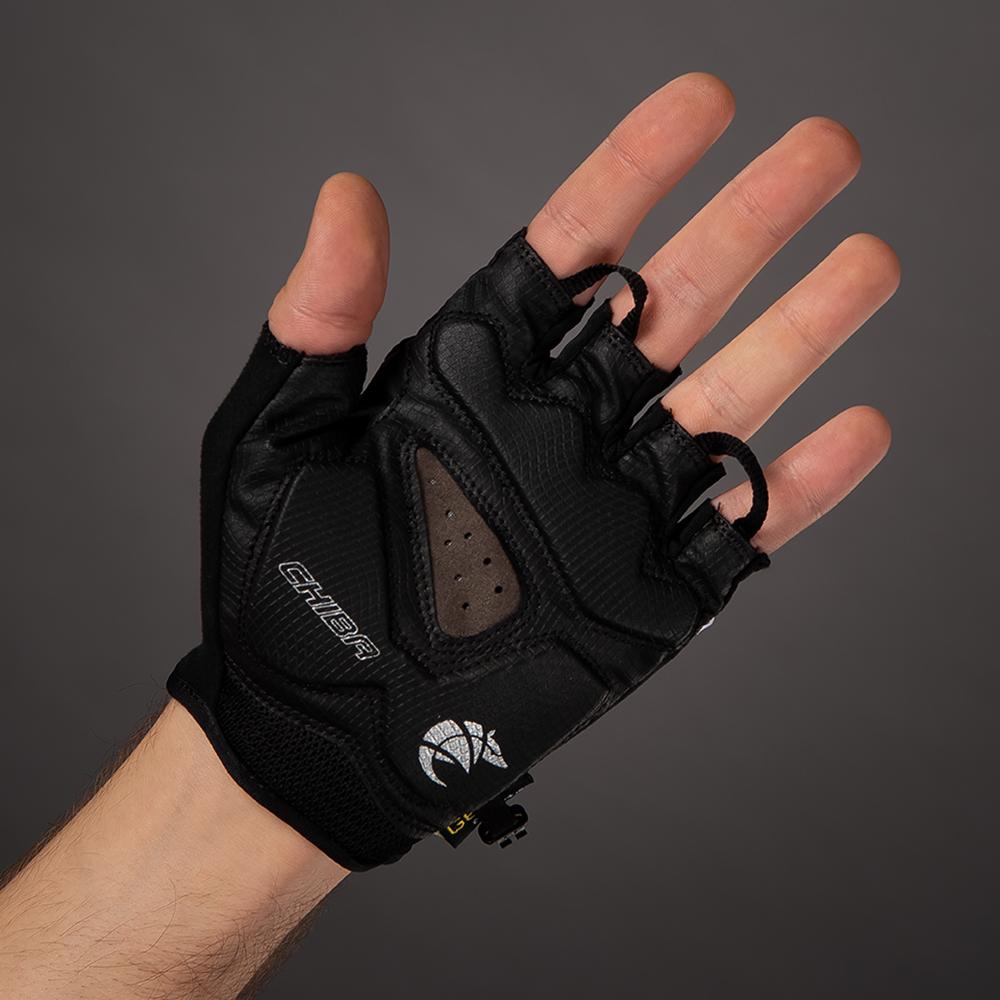 CHIBA Gel Premium - Radhandschuhe schwarz XXL mit Poron-Gelpolsterung
