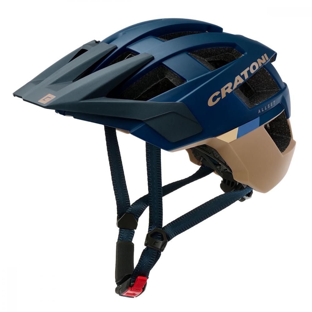 Cratoni Fahrradhelm AllSet MTB dunkelblau sand matt S/M 54 bis 58cm