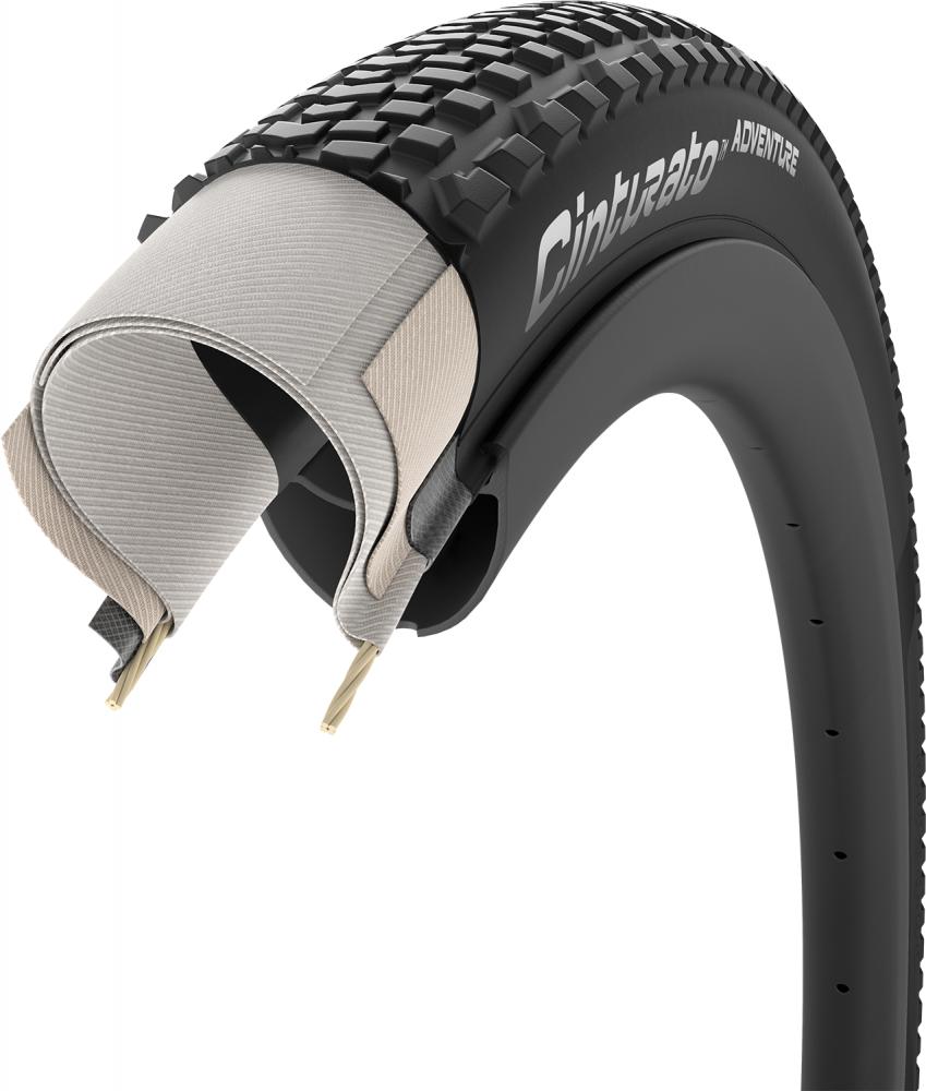 Pirelli Cinturato Adventure 27,5x2,0 Zoll (50-584) TLR ProCompound Faltreifen, schwarz, für Gravel- und Bikepacking-Abenteuer, ProWall-Karkasse, Tubeless Ready, langlebige ProCompound Gravel-Mischung