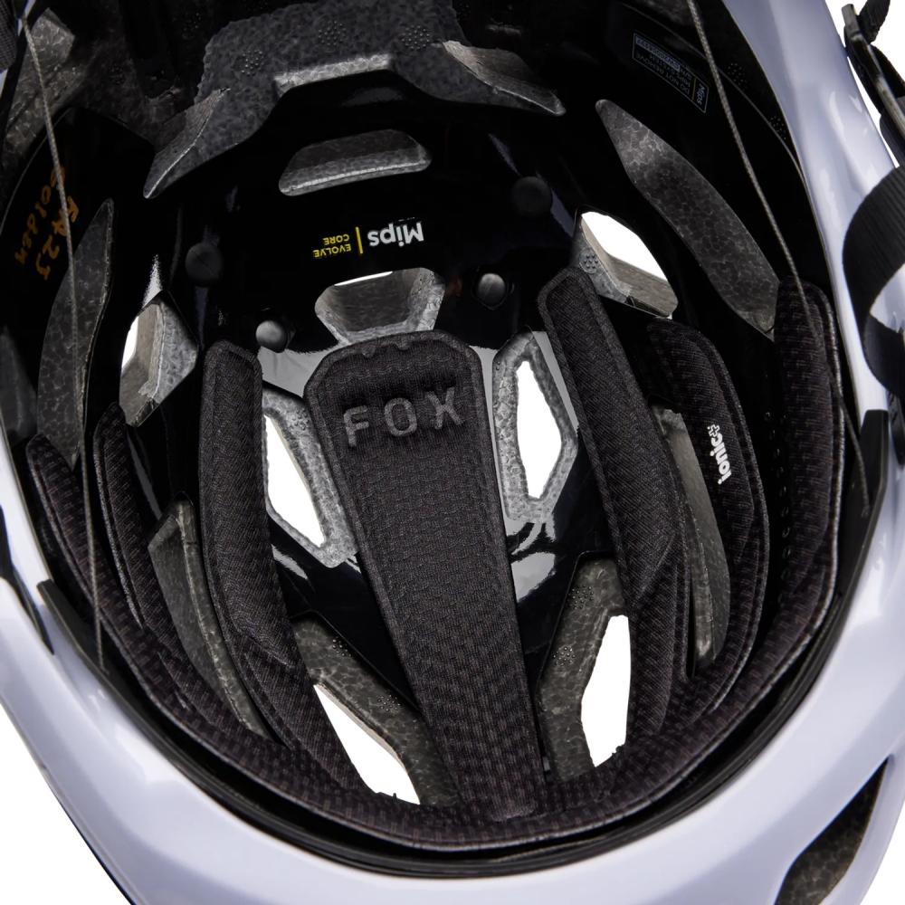FOX Crossframe Pro Solids MTB-Helm White L 59-63 cm Mips