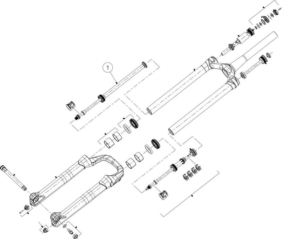 Manitou Zugstufe Mattoc 3 27.5+/29 100/140 mm Matt - präzise Dämpfungsabstimmung