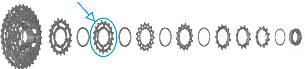 Ritzel Für Cs-r7100 - 17 Zähne