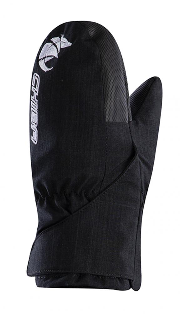 CHIBA Kids Basic Mitten - wasserdichte Kinder-Fäustlinge schwarz, Größe V