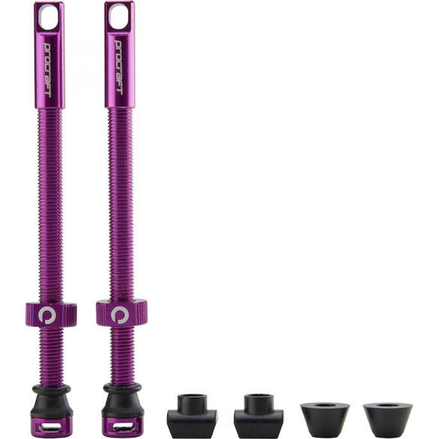 Procraft Tubeless-Ventile Procraft 80 mm Lila - leicht, dicht & montagefreundlich