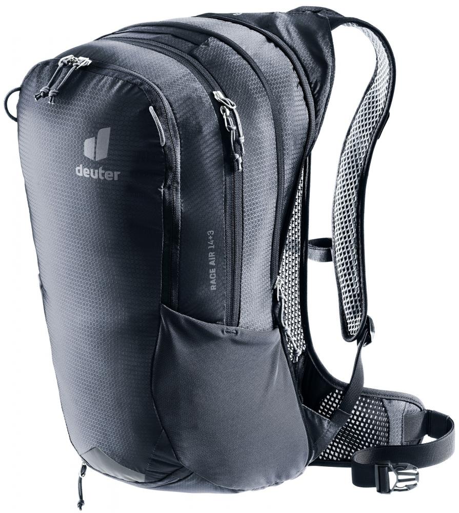 Deuter Race Air 14+3 Fahrradrucksack 14 Liter Black - Extrem leichter Bike-Rucksack mit Aircomfort