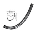 DT Swiss Felge RR 411 Asymmetric Disc 32 Loch Schwarz - leichte Rennrad-Disc-Felge
