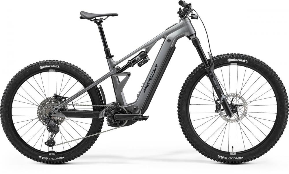 Merida ETMO 800 E-Mountainbike Fully - Größe S - gunmetal grey-black - 800 Wh - Bosch Performance Line CX 100 Nm - 160 Millimeter Federweg