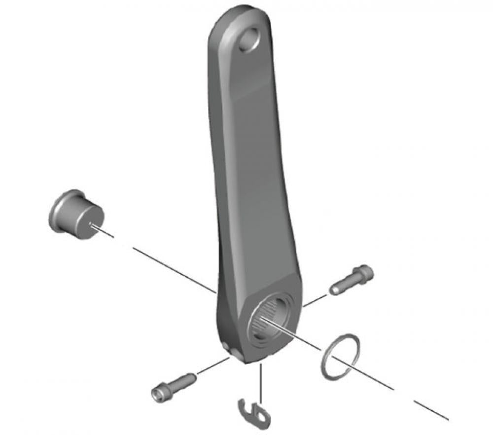 SHIMANO Kurbelarm links FC-R7100 160mm - präziser Ersatz für 105-Antriebe