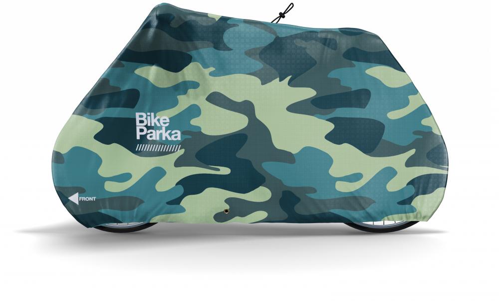 BikeParka Fahrradabdeckung STASH Camo Camo - wetterfester Rundumschutz