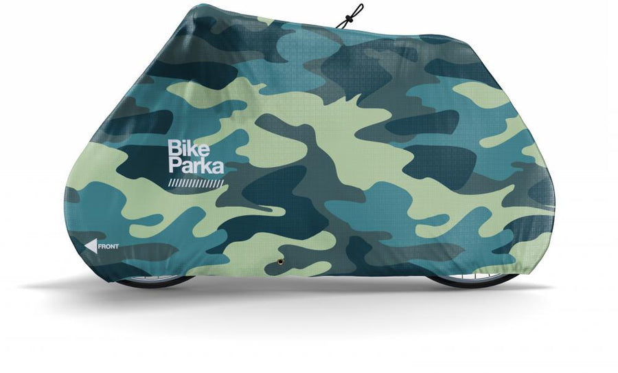 BikeParka Fahrradabdeckung STASH Camo Camo - wetterfester Rundumschutz
