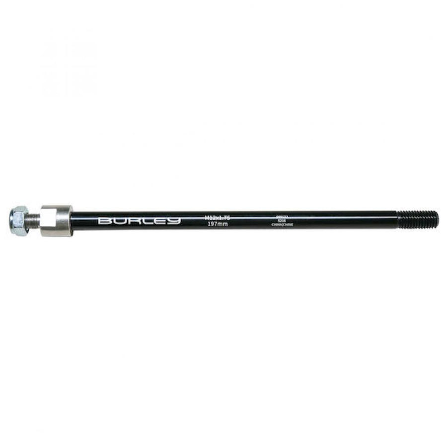 Burley Steckachse für Anhänger M12x1.75, 197 mm Schwarz - sichere Verbindung für Ihren Fahrradanhänger