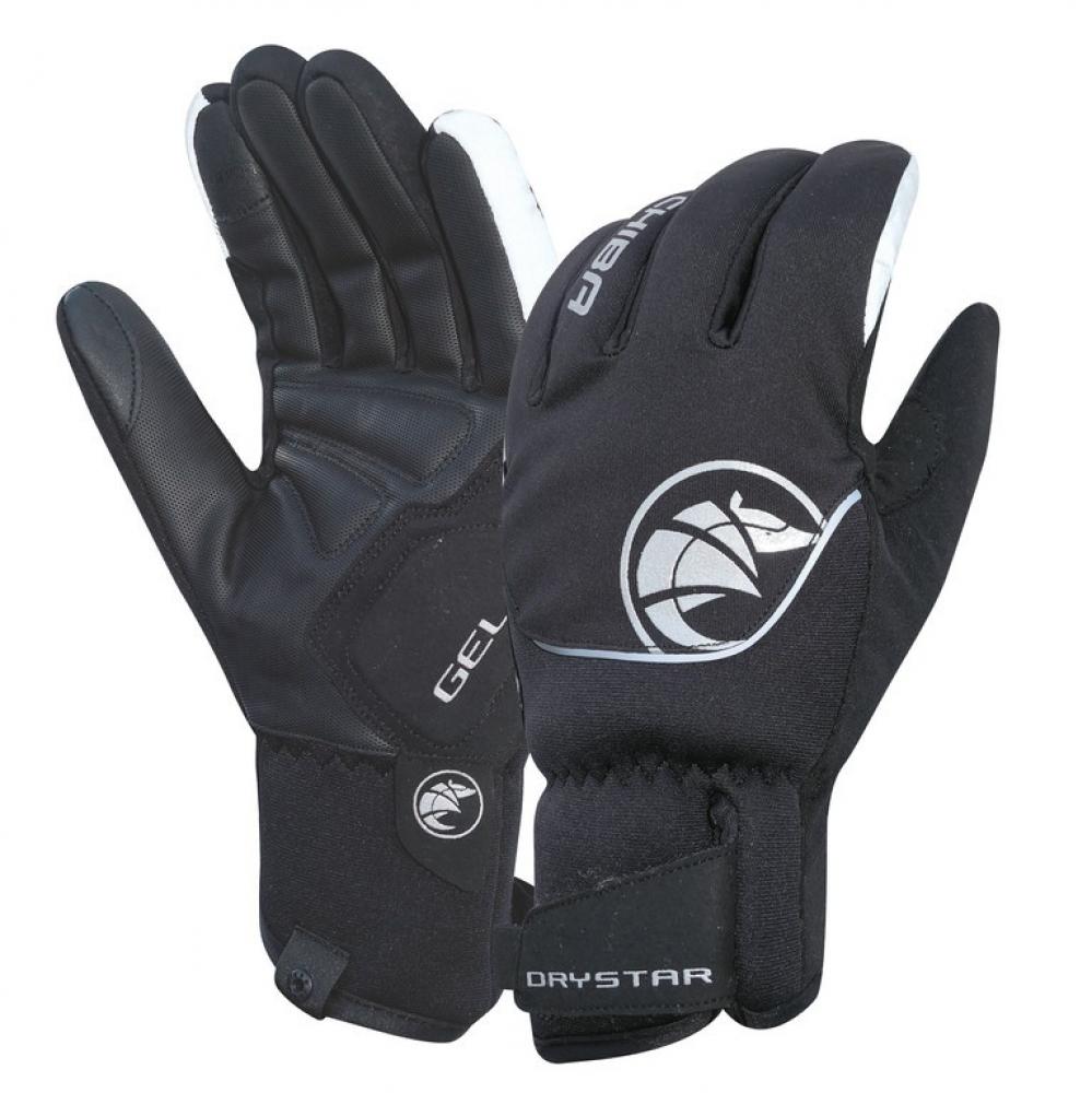 Chiba Handschuhe Dry Star lang schwarz silber Gr XS/6