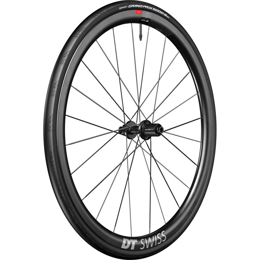 DT Swiss Laufrad ERC 1100 Dicut Disc 622 x 35 mm Schwarz - leichtes Aero-Endurance Vorderrad