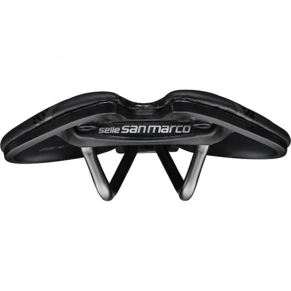 Selle San Marco Sattel Aspide Short Racing 155 x 250 mm Schwarz - kurzer Performance-Rennradsattel