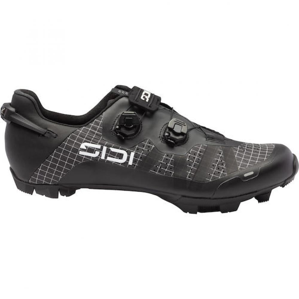 Sidi MTB AERON black 45,5 Schwarz - leichter MTB-Schuh mit Vollcarbonsohle