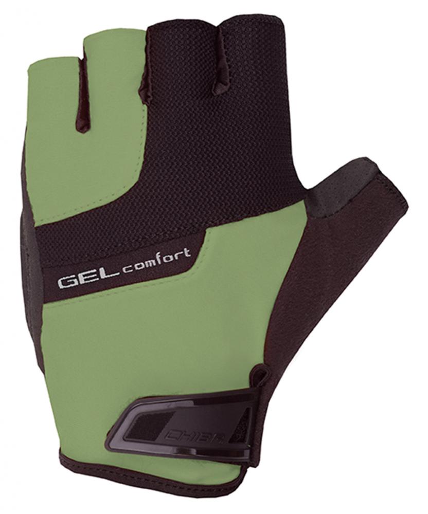 CHIBA Gel Comfort - Radhandschuhe olive, Größe M, Gelpolster, atmungsaktiv