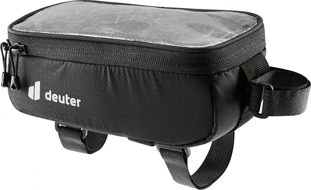 deuter Phone Bag 0.7 Fahrradrahmentasche 7" Schwarz - Smartphone-Tasche mit Schutzfolie & Regenhülle