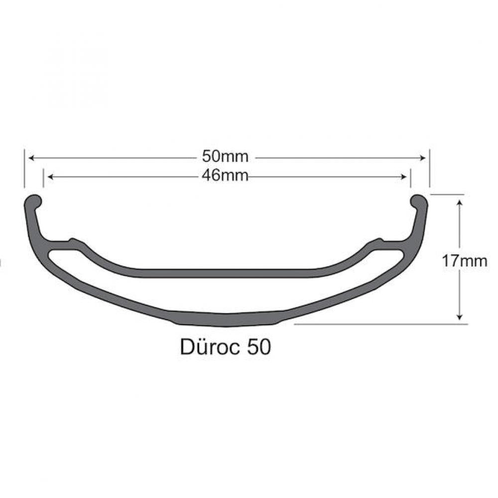 SUNringle Felge Düroc 50 29" 28 Loch Schwarz - robuste Tubeless-Ready-Enduro-Felge