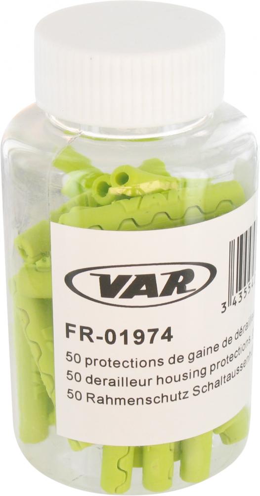 VAR 50 Stk. Rahmenschutz 4 mm Grün - effektiver Lackschutz für Schaltzüge