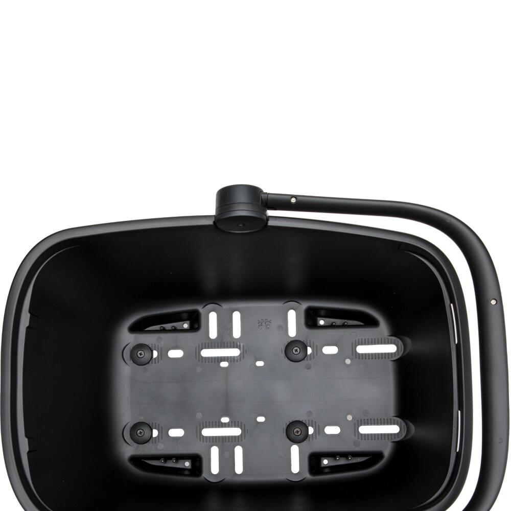 New Looxs Fahrradkorb Clipper Black RT Black - stabiler Gepäckträgerkorb mit Snapit-Adapter