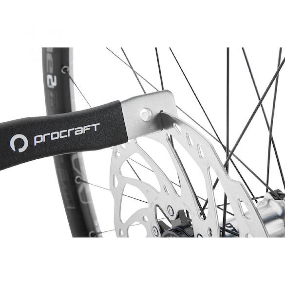 Procraft Bremsscheiben Richtwerkzeug Essential Größe Universal Schwarz/ Silber - präzises Ausrichten von Bremsscheiben
