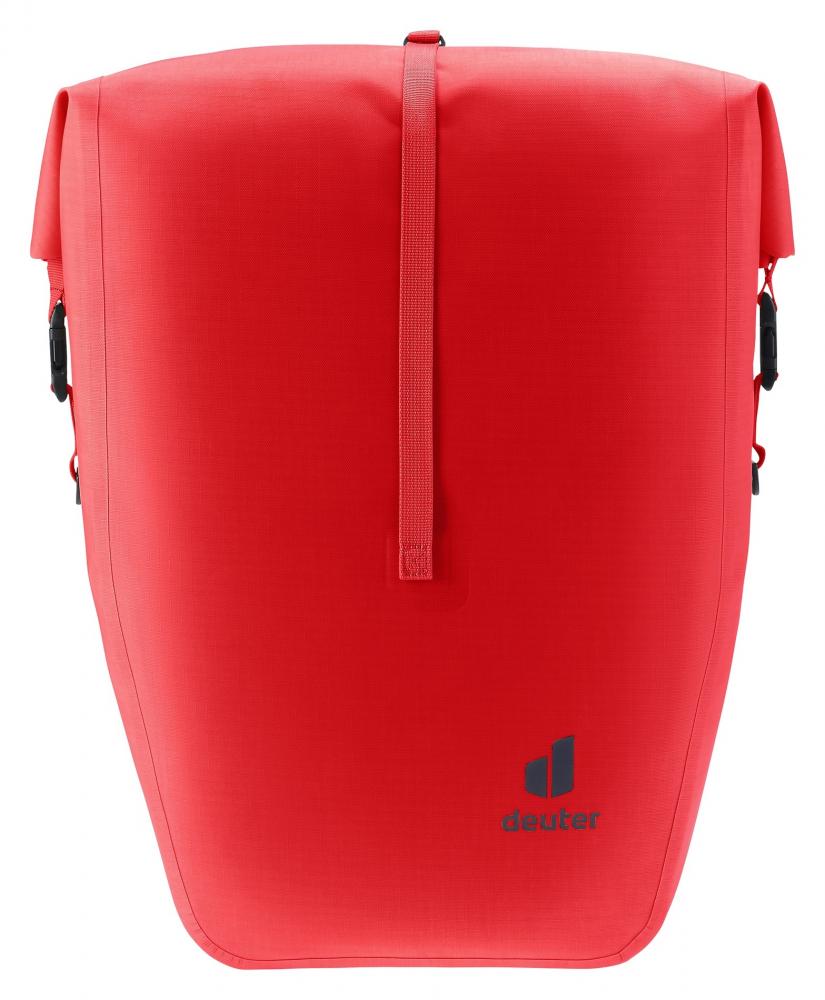 Deuter Visby 25+5 Fahrradtasche 25 Liter - wasserdicht mit BagFix-Halterung in Cherry-Rot